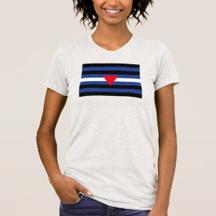 Leder Queer Pride-Flagge T-Shirt