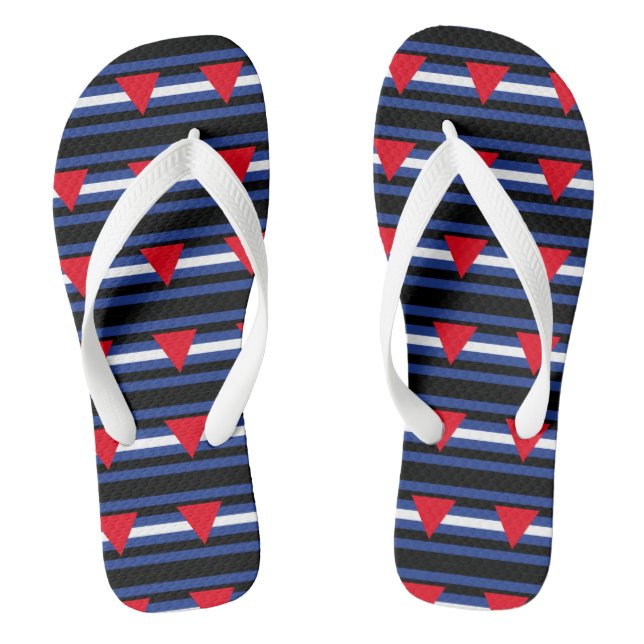 Leder Queer Stolz Flip Flops (Fußbett)