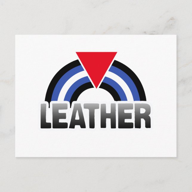 Leder Queer Stolz Postkarte (Vorderseite)