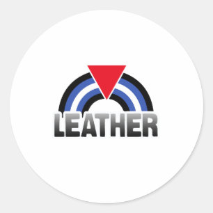 Leder Queer Stolz Runder Aufkleber
