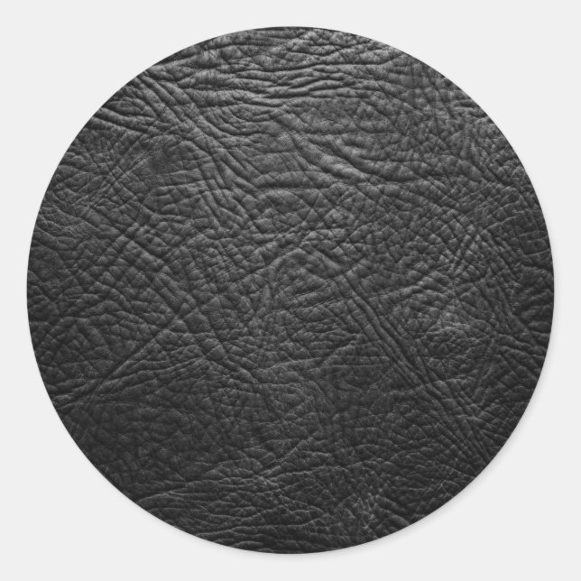 Leder Runder Aufkleber (Vorderseite)