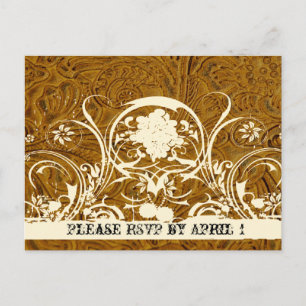 Leder und Spitze UAWG Einladungspostkarte