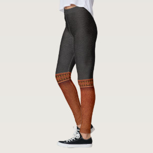 Leder und Stiefel ILLUSION Pop Leggings