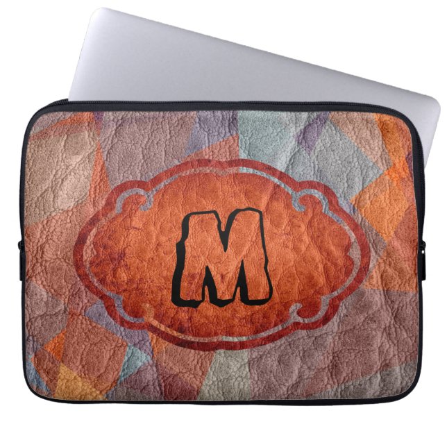 Leder Vintage Laptopschutzhülle (Vorderseite)