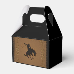 Leder Western Wild West Cowboy Geburtstagsfeier Geschenkschachtel