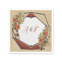 Leder & Wildleder Textur Art Napkins