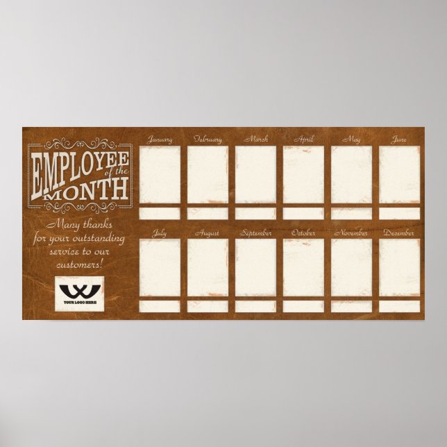 Lederangestellter des Monats-Fotos Poster (Vorne)