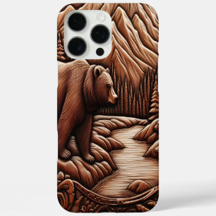 Lederbär in der Natur Inspiriert iPhone 16 Pro Max Hülle