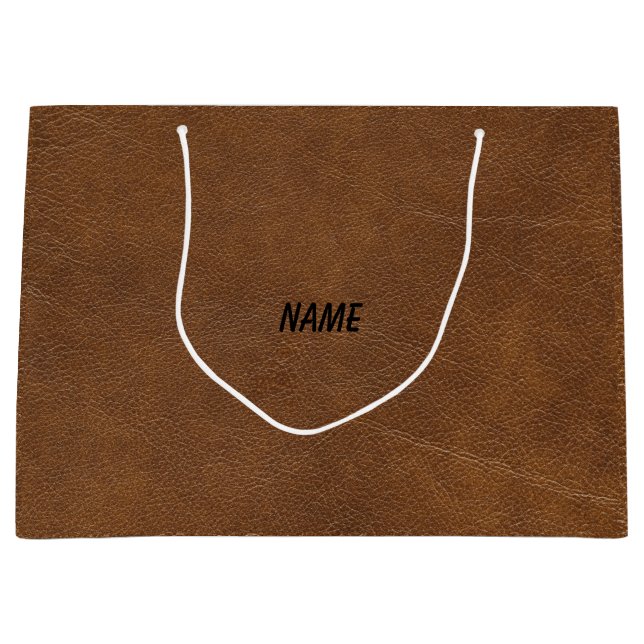 Lederbeutel Große Geschenktüte (Vorderseite)