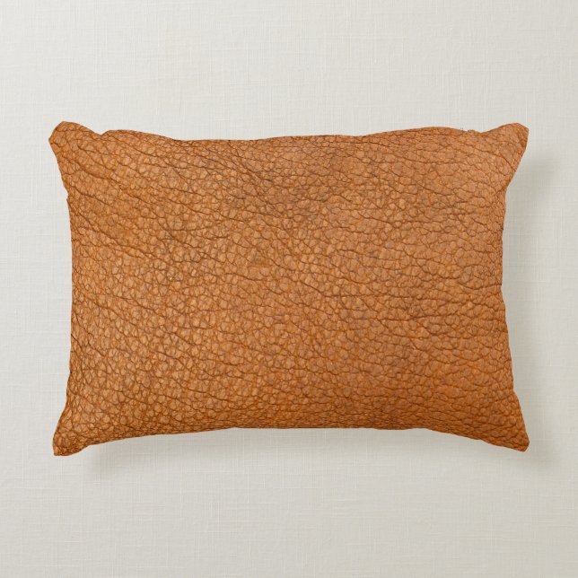 Lederbraun nah dekokissen (Vorderseite)