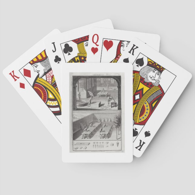 Lederbräune aus der Enzyklopädie von Denis Spielkarten (Rückseite)