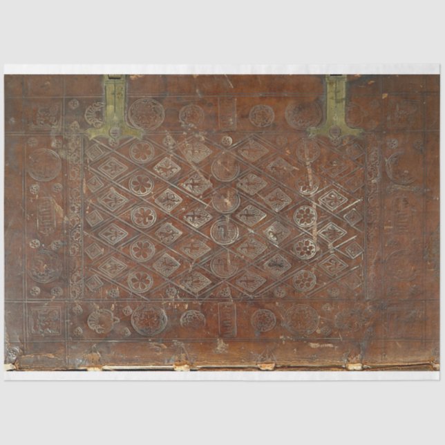 Lederbuch-Decoupage Seidenpapier (Vorderseite)