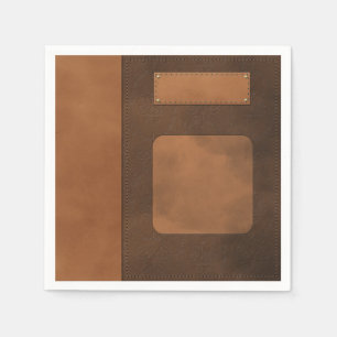 Lederdekoration Serviette