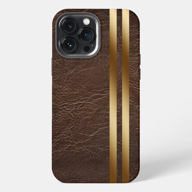 Lederdruck iPhone 13 Pro Max Hülle (Rückseite)