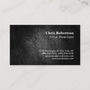 Ledereffekt Modern Chic Charming Business Card Visitenkarte