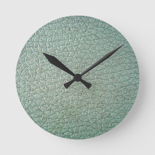 LederFaced 6 Runde Wanduhr (Vorderseite)