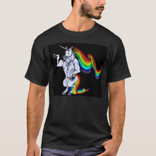 Lederfarbenes Einhorn T-Shirt