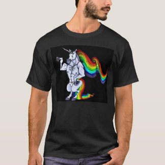 Lederfarbenes Einhorn T-Shirt