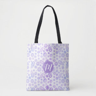 Lederhandgezogenes Blumenmuster und Monogramm