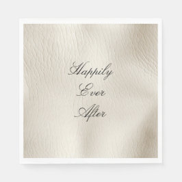 Lederhochzeit von Ledercreme-Imitaten Serviette