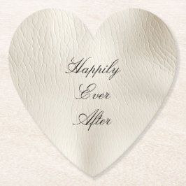 Lederhochzeit von Ledercreme-Imitaten Untersetzer