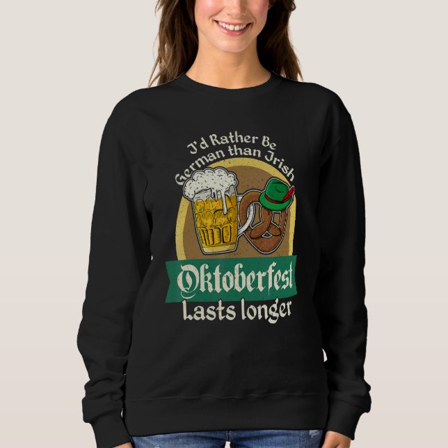 Lederhosen Dirndl Beer Beer Mug Volksfest Bavaria  Sweatshirt (Vorderseite)