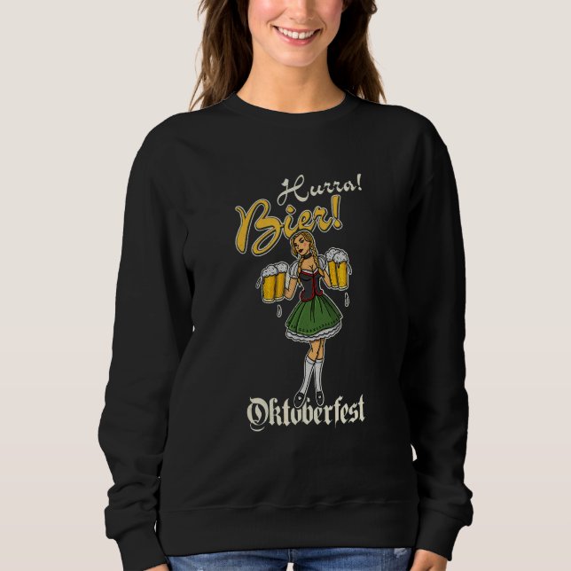 Lederhosen Dirndl Beer Beer Mug Volksfest Bavaria  Sweatshirt (Vorderseite)
