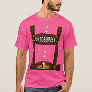 Lederhosen Suspenders Oktoberfest Bavarian Bier Mu T-Shirt