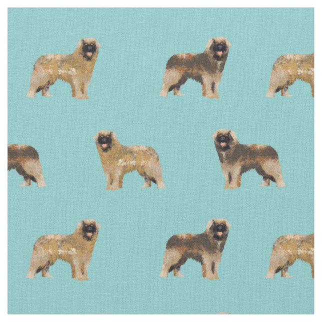 Lederhunde hellblau stoff (Nahaufnahme)