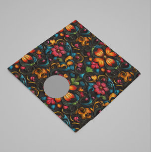 Lederimitat mit Blumenprägung Seidenpapier