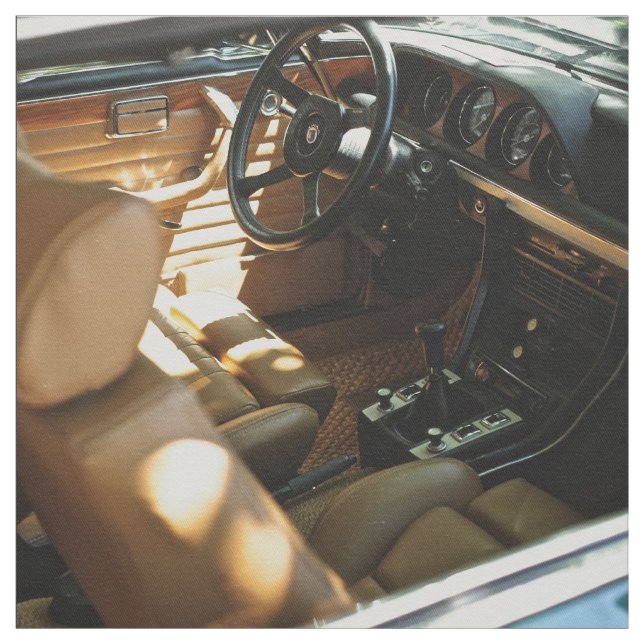 Lederinnenraum eines Vintagen Autos Stoff (Muster)