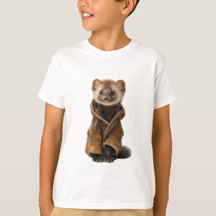 Lederjacke Baby Wiesel Kinder T-Shirt
