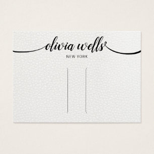 Lederkalligraphie Haarschnitt Barrett Display