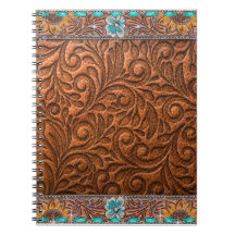 Lederlook mit türkisfarbenen Akzenten