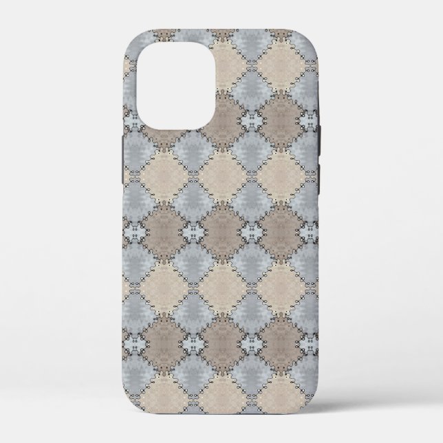 Ledermuster aus matten ertonten Imitaten Case-Mate iPhone Hülle (Rückseite)