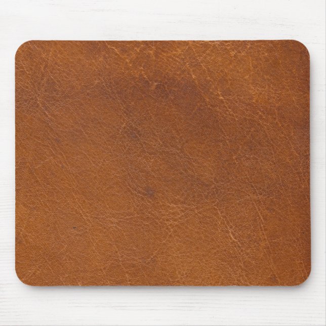 Lederne Beschaffenheit Imitat-Browns Mousepad (Vorne)