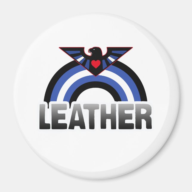 Lederner Eagle-Stolz Magnet (Vorne)