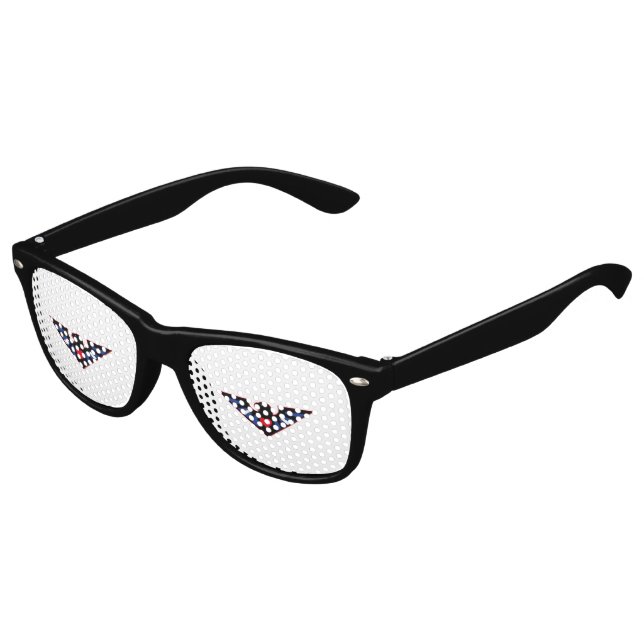 Lederner Eagle-Stolz Partybrille (Schrägansicht)