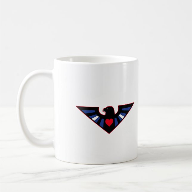 Lederner Eagle-Stolz Tasse (Links)