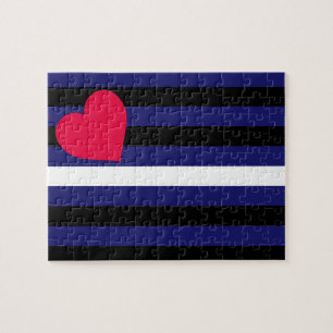 Lederner Latex und BDSM Stolz-Flagge Puzzle