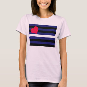 Lederner Latex und BDSM Stolz-Flagge T-Shirt