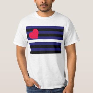 Lederner Latex und BDSM Stolz-Flagge T-Shirt