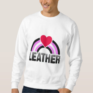 LEDERNER MÄDCHEN-REGENBOGEN SWEATSHIRT
