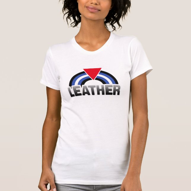 Lederner queer Stolz T-Shirt (Vorderseite)