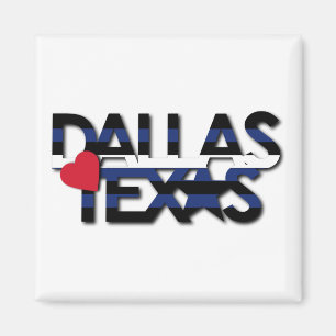 Lederner Streifen-Magnet Dallas Magnet