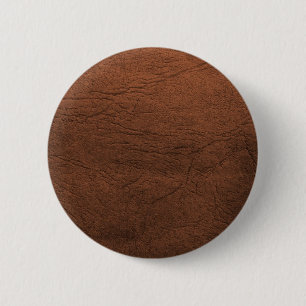 Ledernes Beschaffenheits-Monogramm Browns Button