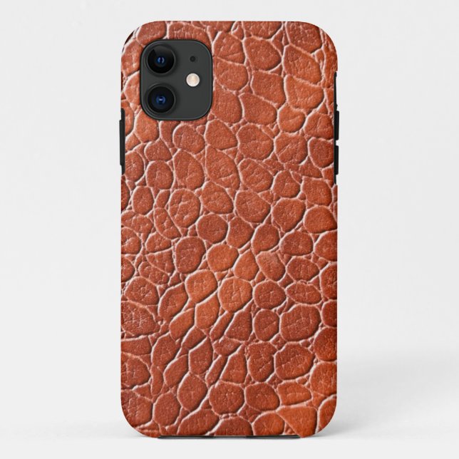 Ledernes Muster Case-Mate iPhone Hülle (Rückseite)