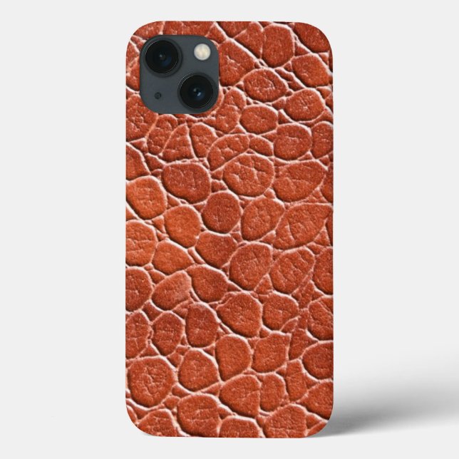 Ledernes Muster Case-Mate iPhone Hülle (Rückseite)