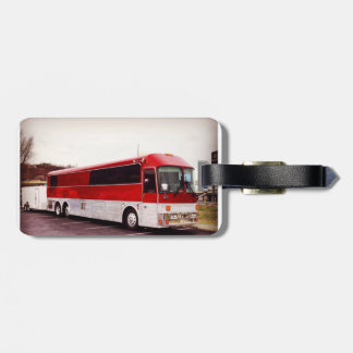 Ledernes Umbaugepäck des Reisebusses Gepäckanhänger