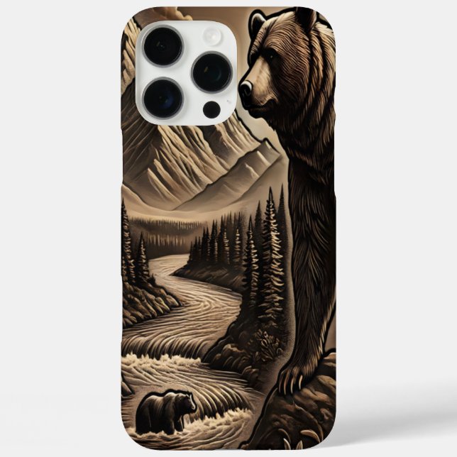 Lederschaubär durch Wasser Case-Mate iPhone Hülle (Rückseite)